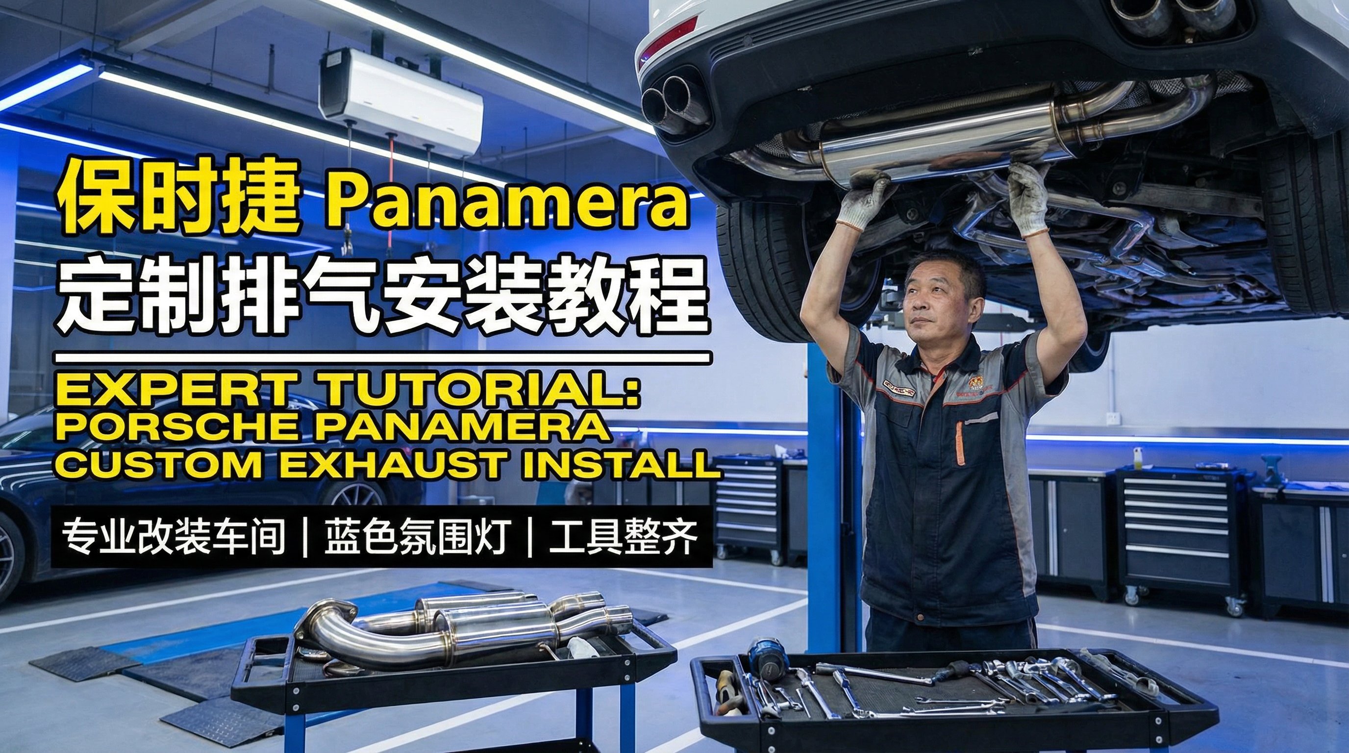 玩物社区改装视频-保时捷宽体改装